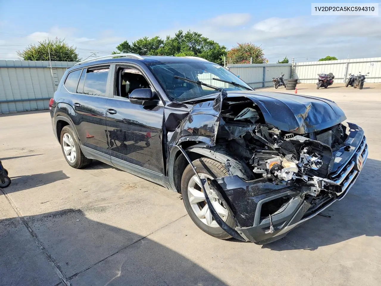 2019 Volkswagen Atlas Se VIN: 1V2DP2CA5KC594310 Lot: 61249886