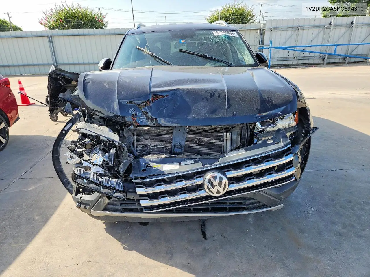 2019 Volkswagen Atlas Se VIN: 1V2DP2CA5KC594310 Lot: 61249886