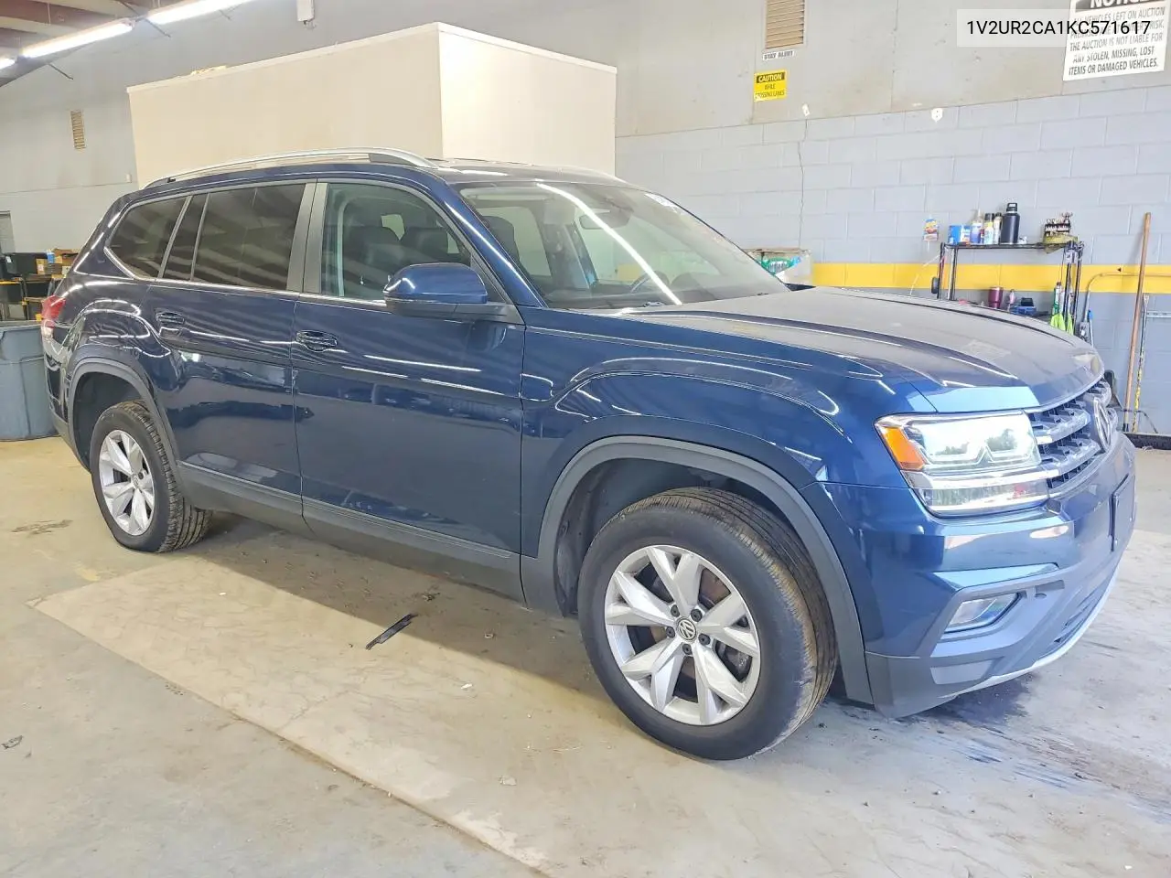 2019 Volkswagen Atlas Se VIN: 1V2UR2CA1KC571617 Lot: 61467086