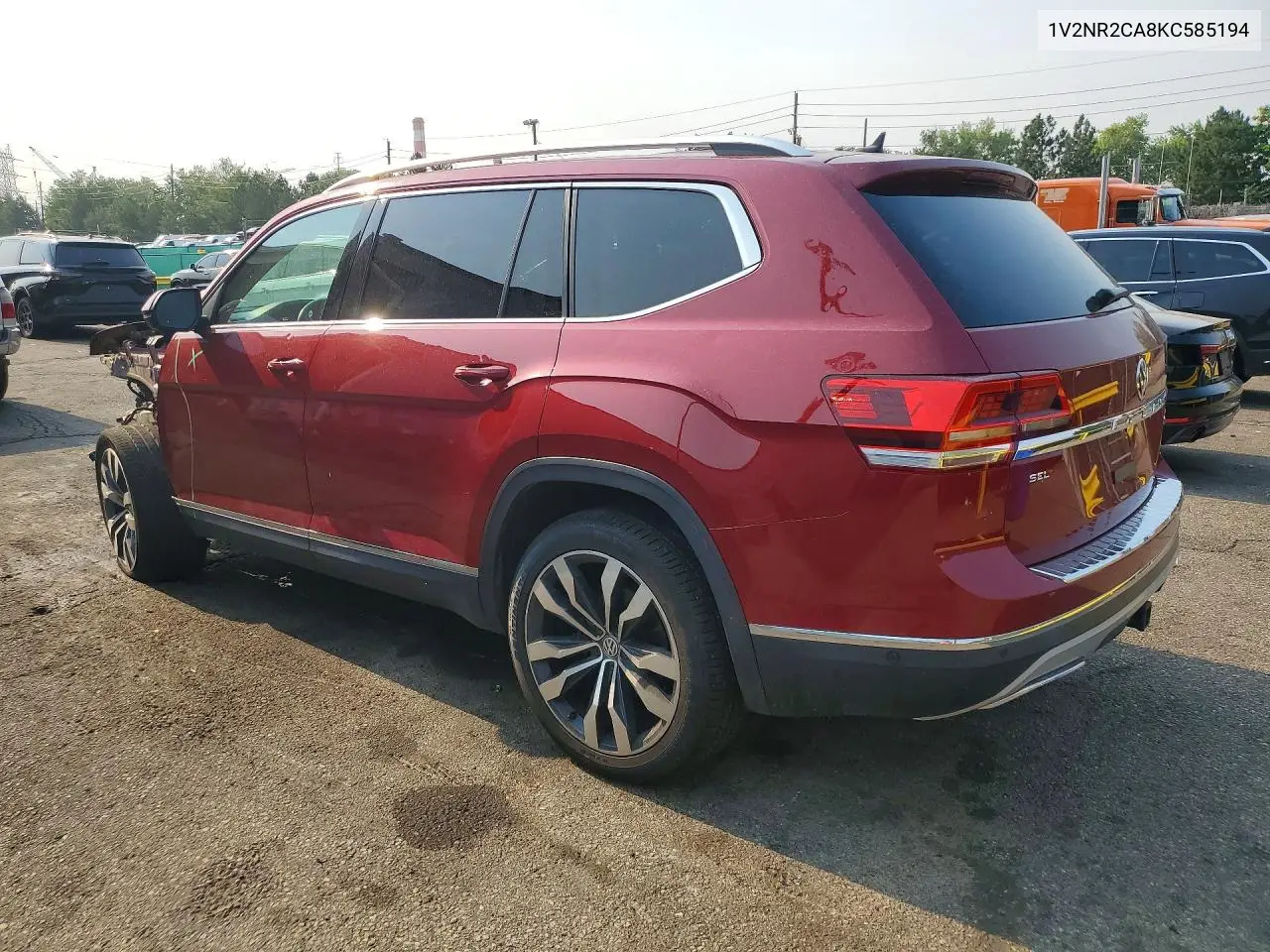 2019 Volkswagen Atlas Sel Premium VIN: 1V2NR2CA8KC585194 Lot: 85447915