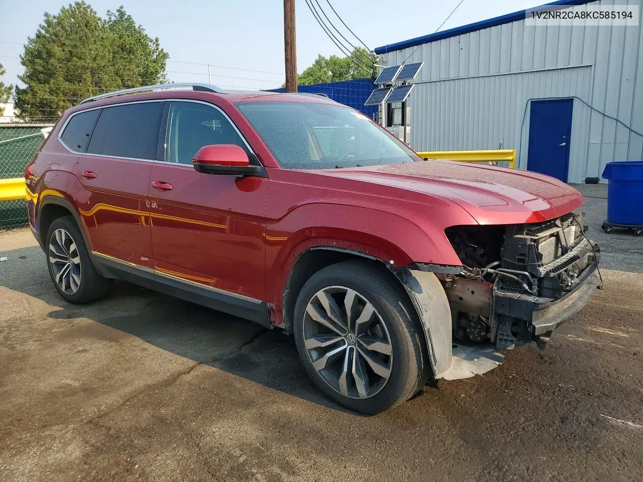 2019 Volkswagen Atlas Sel Premium VIN: 1V2NR2CA8KC585194 Lot: 85447915