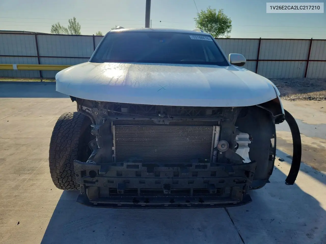 2020 Volkswagen Atlas Cross Sport Se VIN: 1V26E2CA2LC217210 Lot: 53188616