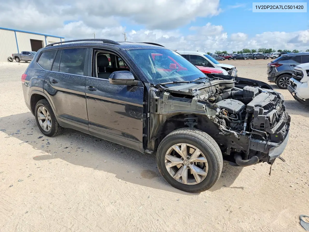 2020 Volkswagen Atlas Se VIN: 1V2DP2CA7LC501420 Lot: 54148796