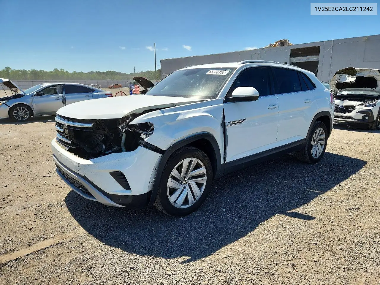 2020 Volkswagen Atlas Cross Sport Se VIN: 1V25E2CA2LC211242 Lot: 56088196