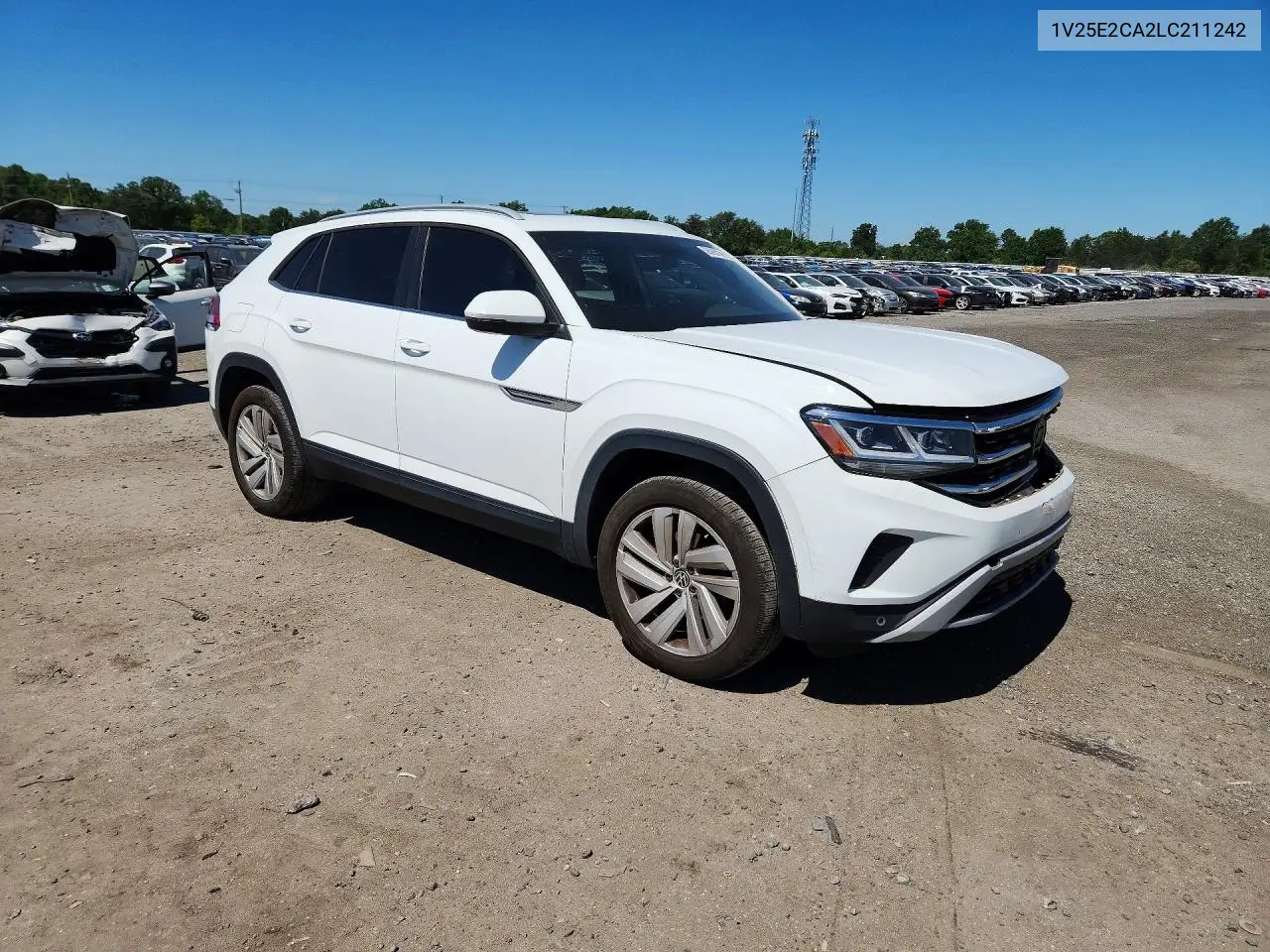 2020 Volkswagen Atlas Cross Sport Se VIN: 1V25E2CA2LC211242 Lot: 56088196