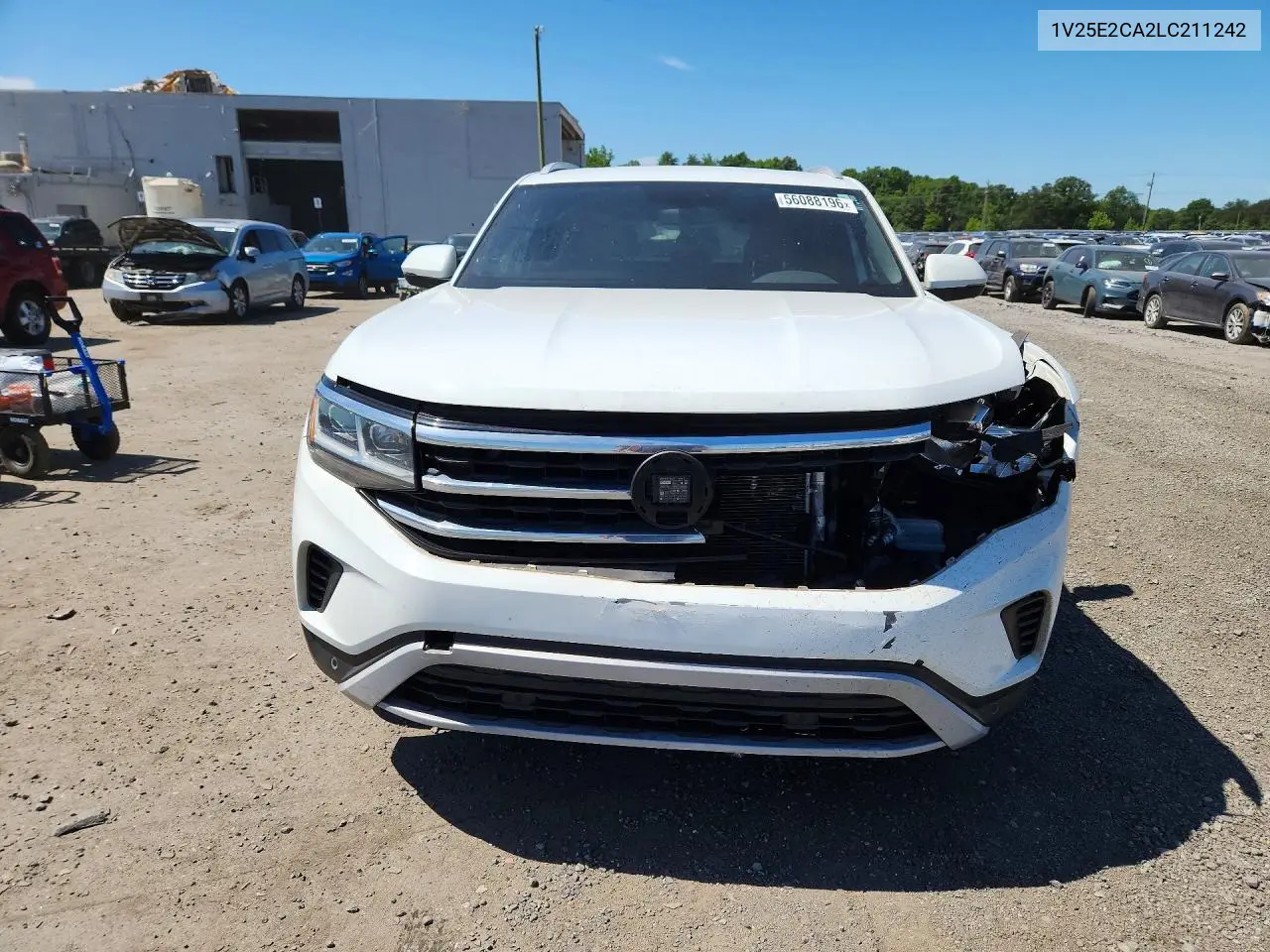 2020 Volkswagen Atlas Cross Sport Se VIN: 1V25E2CA2LC211242 Lot: 56088196