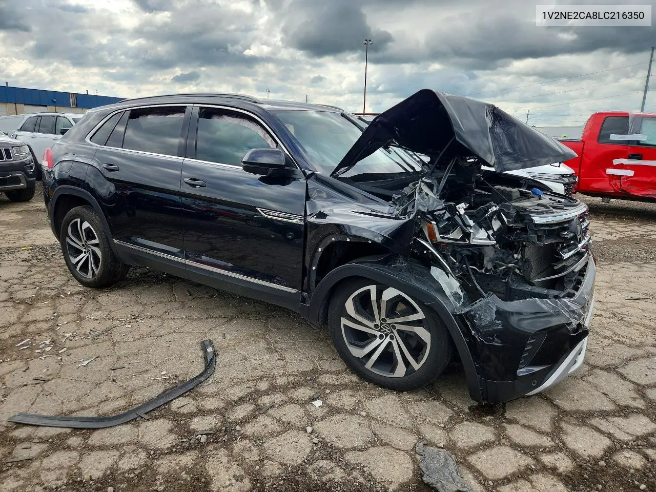 2020 Volkswagen Atlas Cross Sport Sel Premium VIN: 1V2NE2CA8LC216350 Lot: 57899696