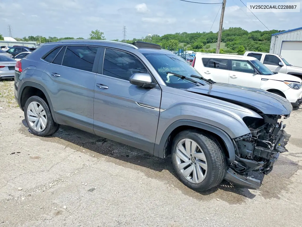 2020 Volkswagen Atlas Cross Sport Se VIN: 1V25C2CA4LC228887 Lot: 59539296