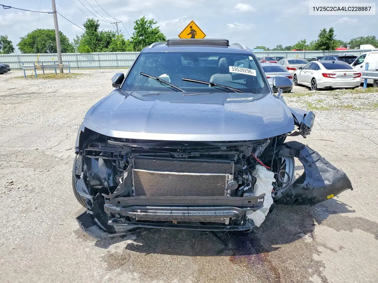 2020 Volkswagen Atlas Cross Sport Se VIN: 1V25C2CA4LC228887 Lot: 59539296