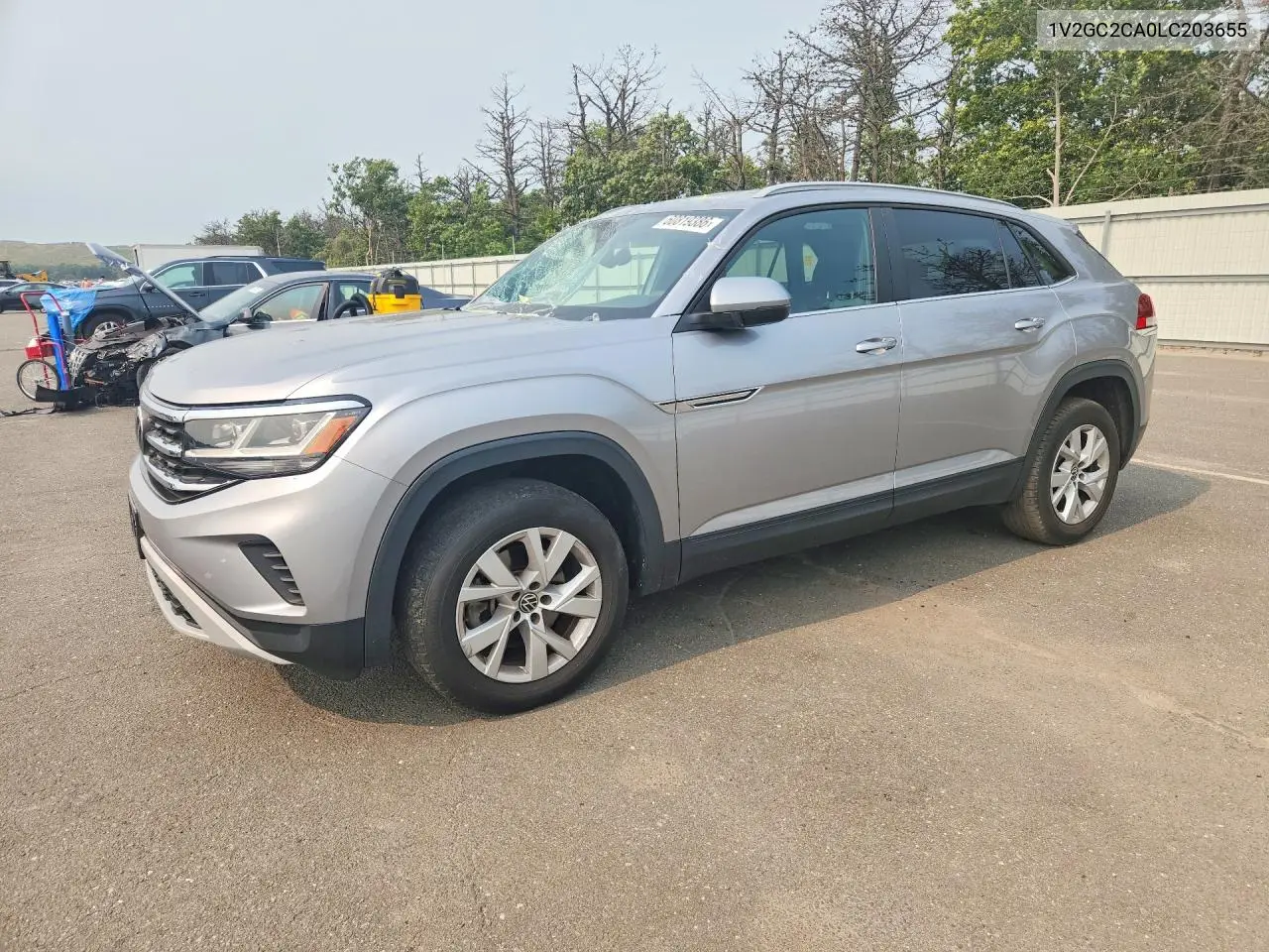 2020 Volkswagen Atlas Cross Sport S VIN: 1V2GC2CA0LC203655 Lot: 60819386
