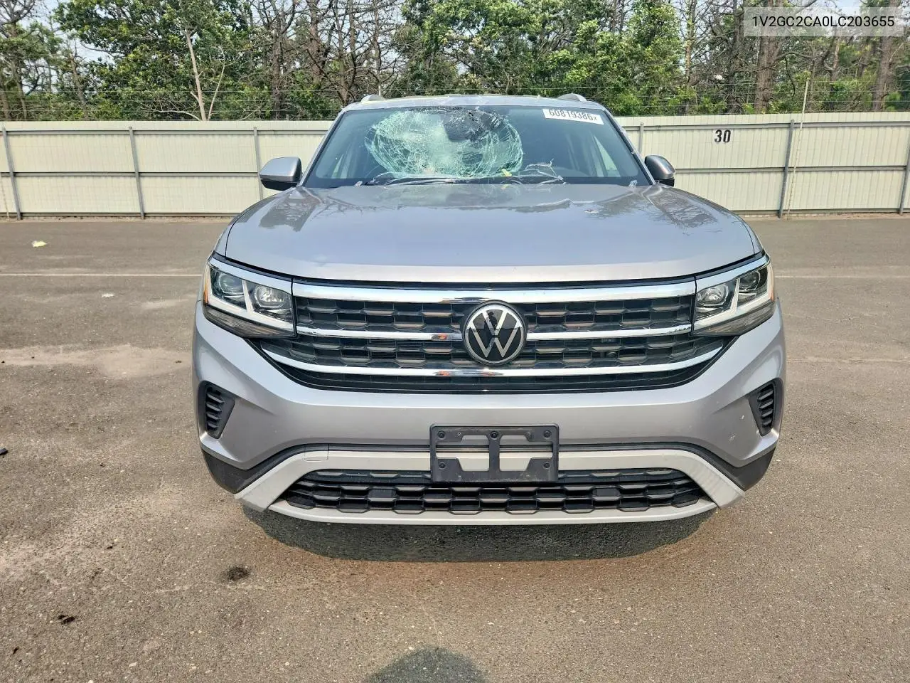 2020 Volkswagen Atlas Cross Sport S VIN: 1V2GC2CA0LC203655 Lot: 60819386