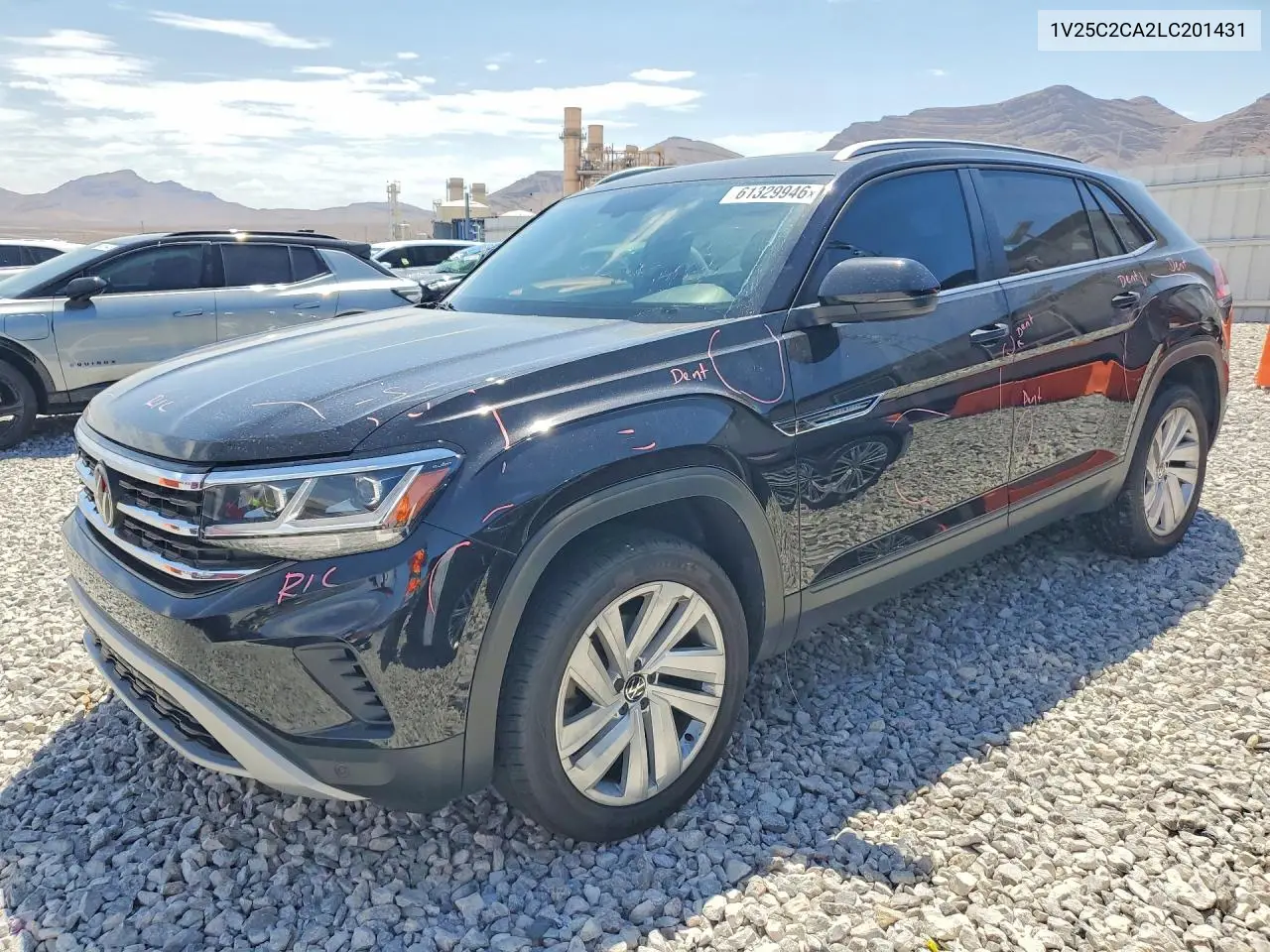 2020 Volkswagen Atlas Cross Sport Se VIN: 1V25C2CA2LC201431 Lot: 61329946