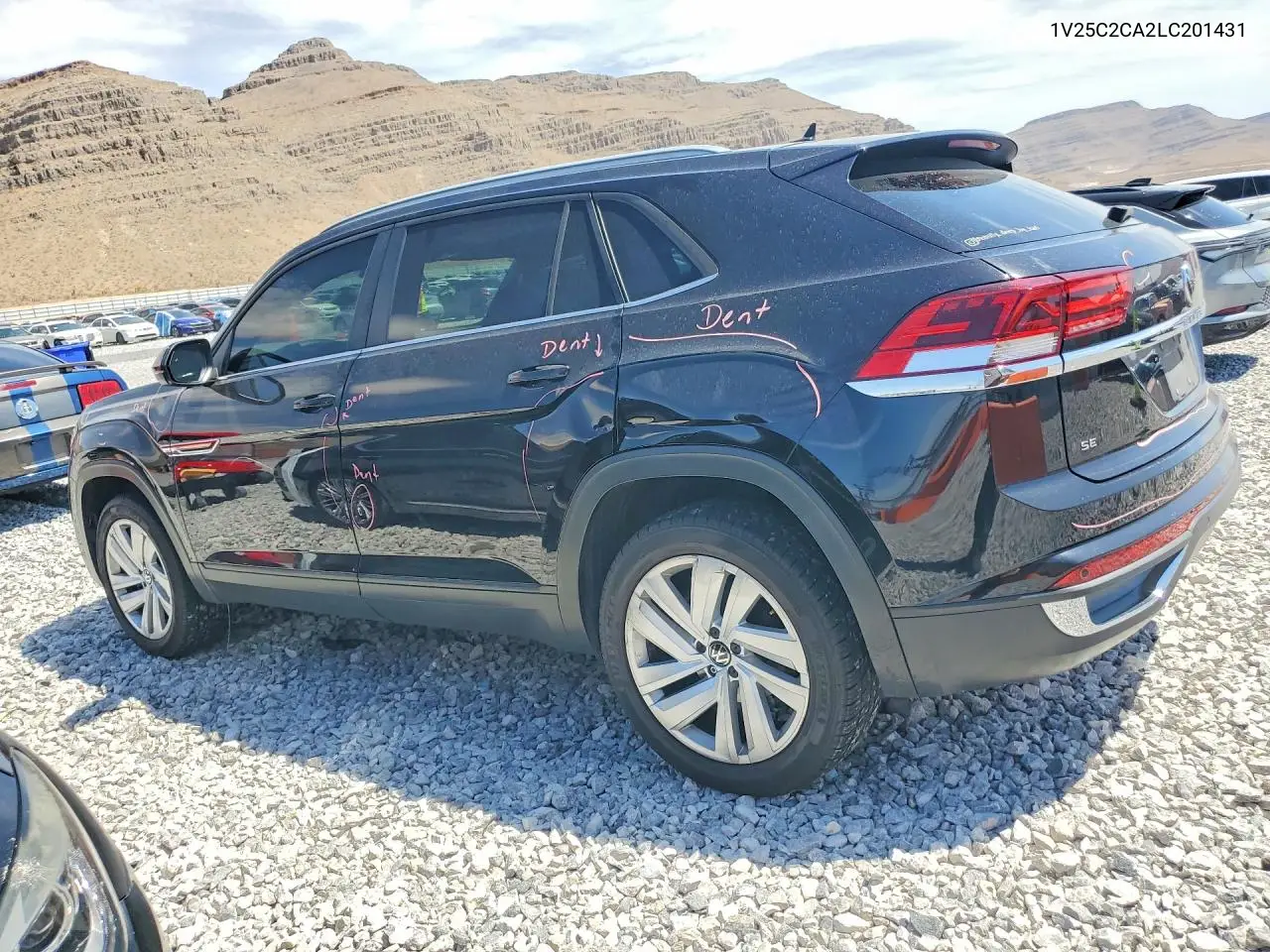2020 Volkswagen Atlas Cross Sport Se VIN: 1V25C2CA2LC201431 Lot: 61329946