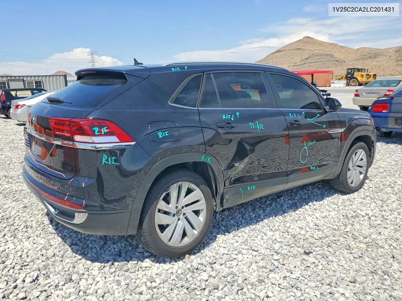 2020 Volkswagen Atlas Cross Sport Se VIN: 1V25C2CA2LC201431 Lot: 61329946
