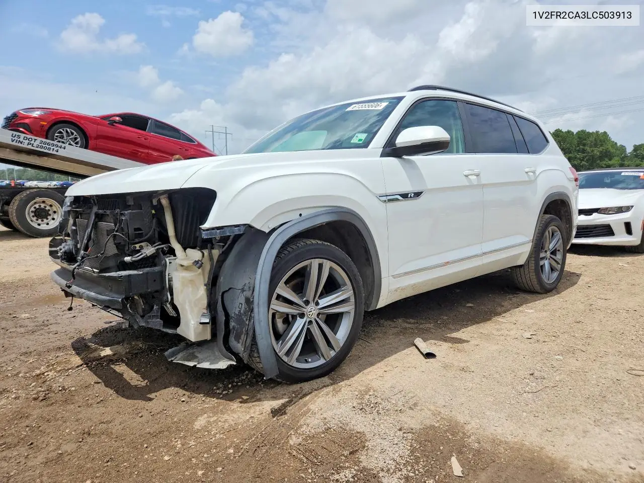 2020 Volkswagen Atlas Se VIN: 1V2FR2CA3LC503913 Lot: 61555606