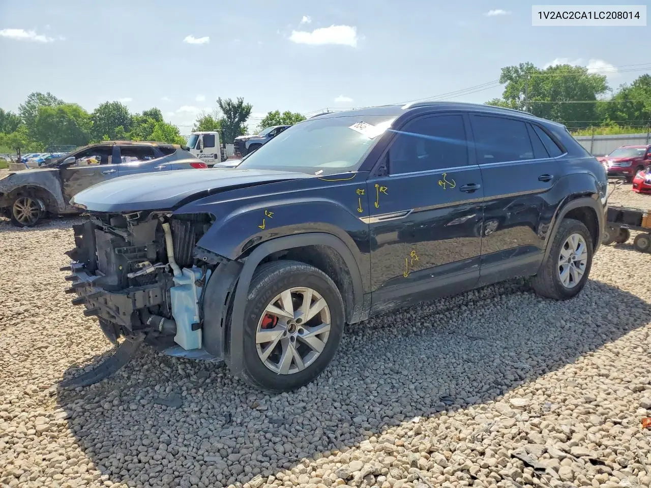 2020 Volkswagen Atlas Cross Sport S VIN: 1V2AC2CA1LC208014 Lot: 85461285
