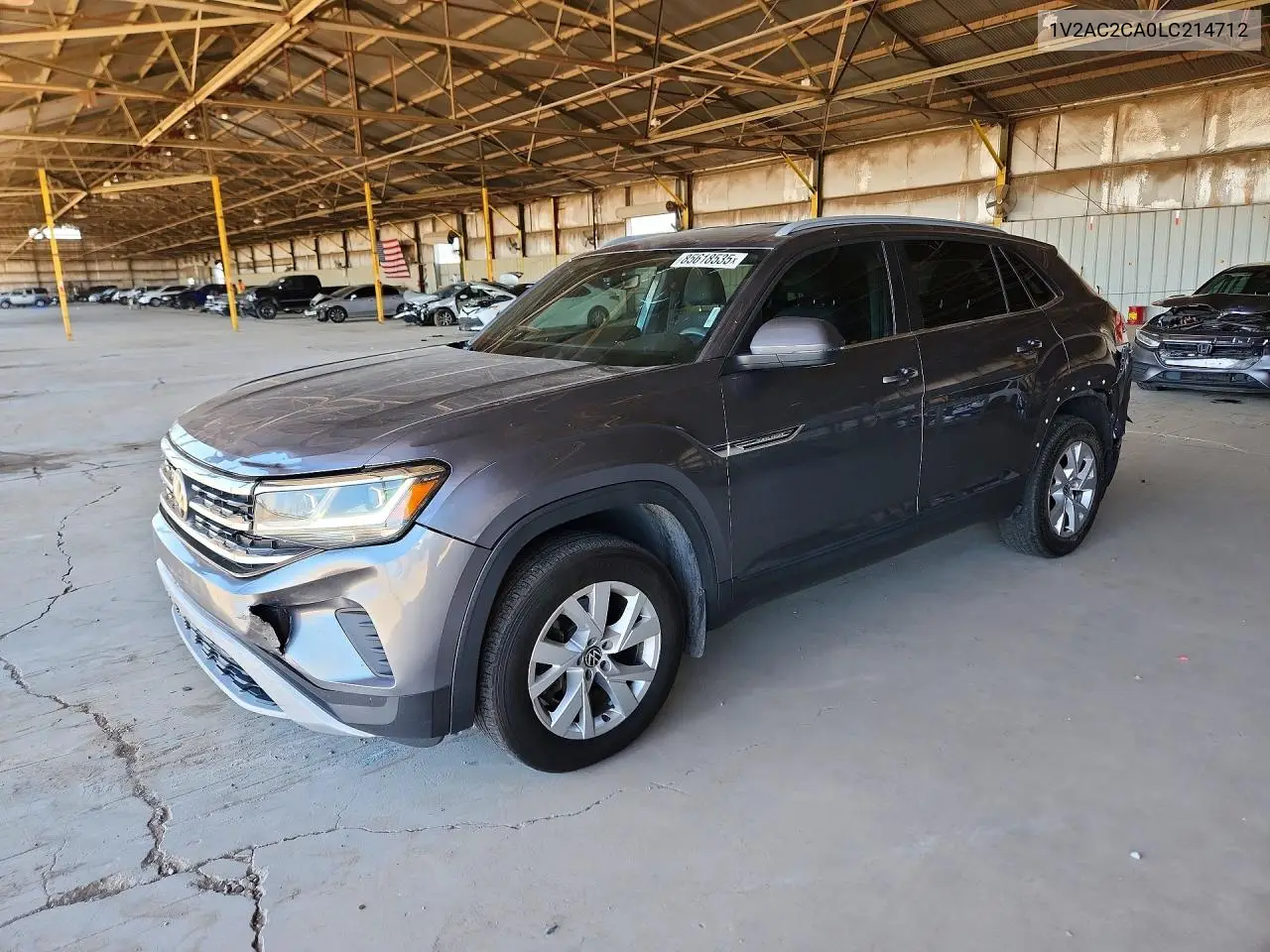 2020 Volkswagen Atlas Cross Sport S VIN: 1V2AC2CA0LC214712 Lot: 85618535