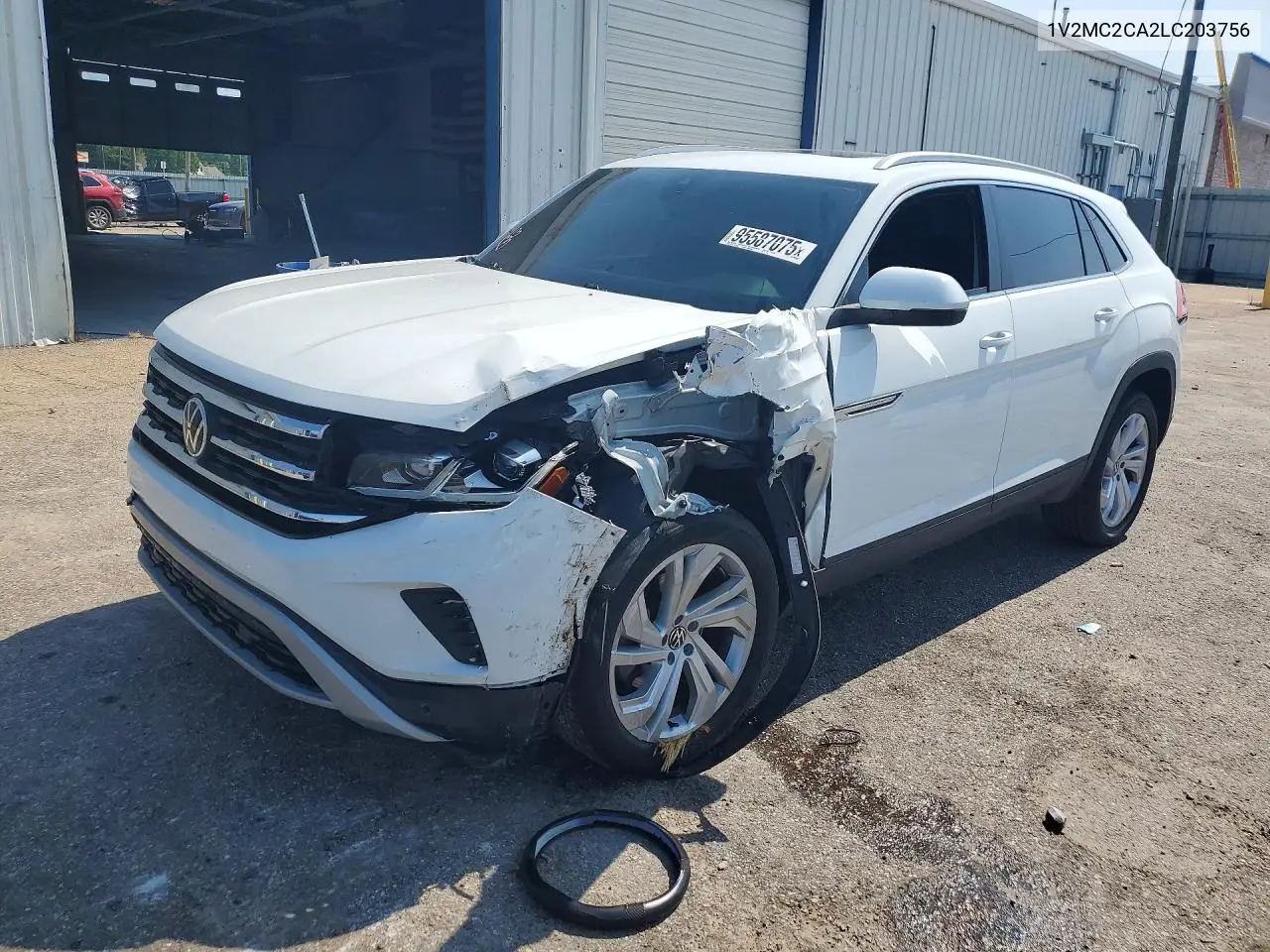 2020 Volkswagen Atlas Cross Sport Sel VIN: 1V2MC2CA2LC203756 Lot: 95587075