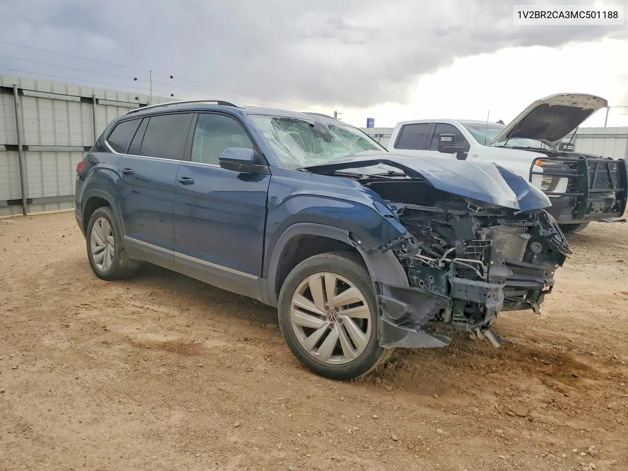 2021 Volkswagen Atlas Sel VIN: 1V2BR2CA3MC501188 Lot: 53511566