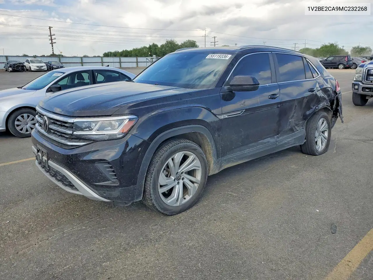 2021 Volkswagen Atlas Cross Sport Sel VIN: 1V2BE2CA9MC232268 Lot: 55119336
