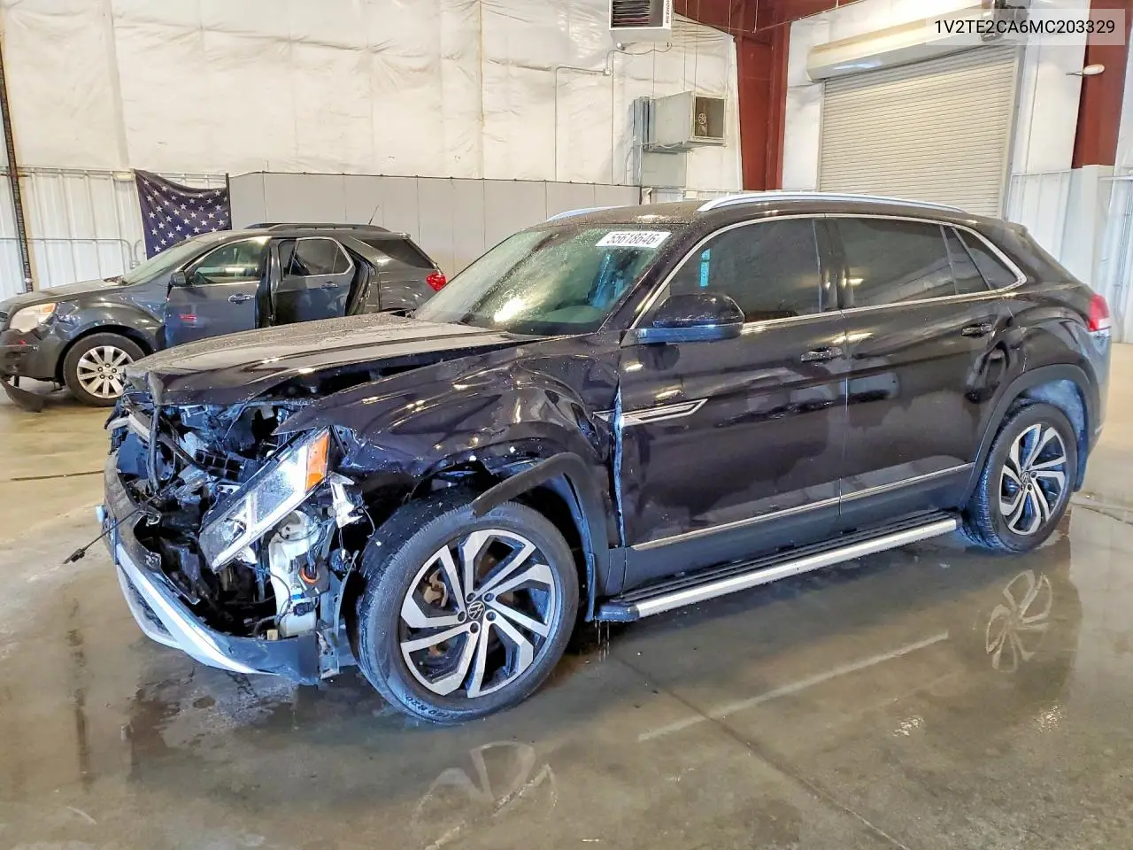 2021 Volkswagen Atlas Cross Sport Sel Premium VIN: 1V2TE2CA6MC203329 Lot: 55618646