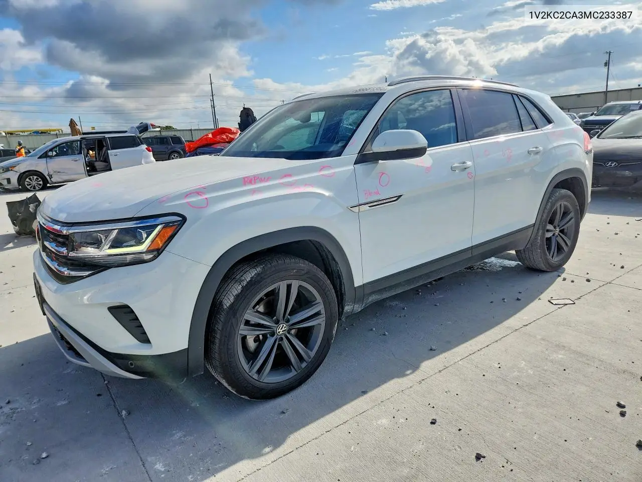 2021 Volkswagen Atlas Cross Sport Se VIN: 1V2KC2CA3MC233387 Lot: 56681386