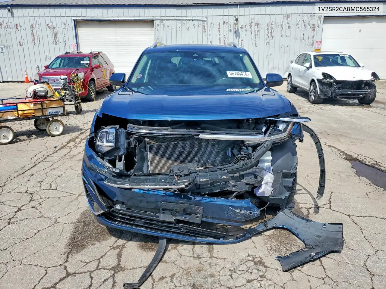 2021 Volkswagen Atlas Sel R-Line VIN: 1V2SR2CA8MC565324 Lot: 56745476