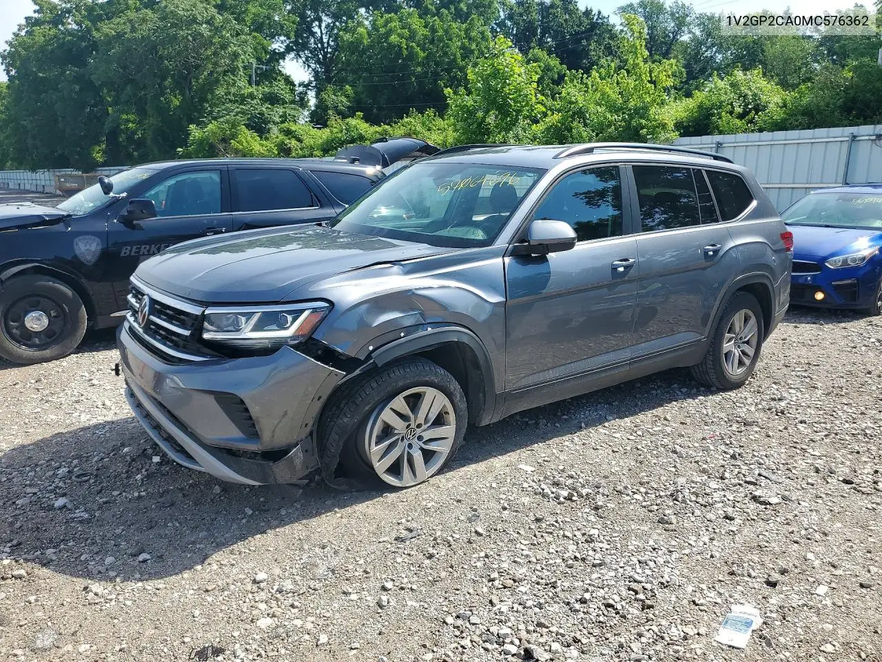 2021 Volkswagen Atlas S VIN: 1V2GP2CA0MC576362 Lot: 57064696