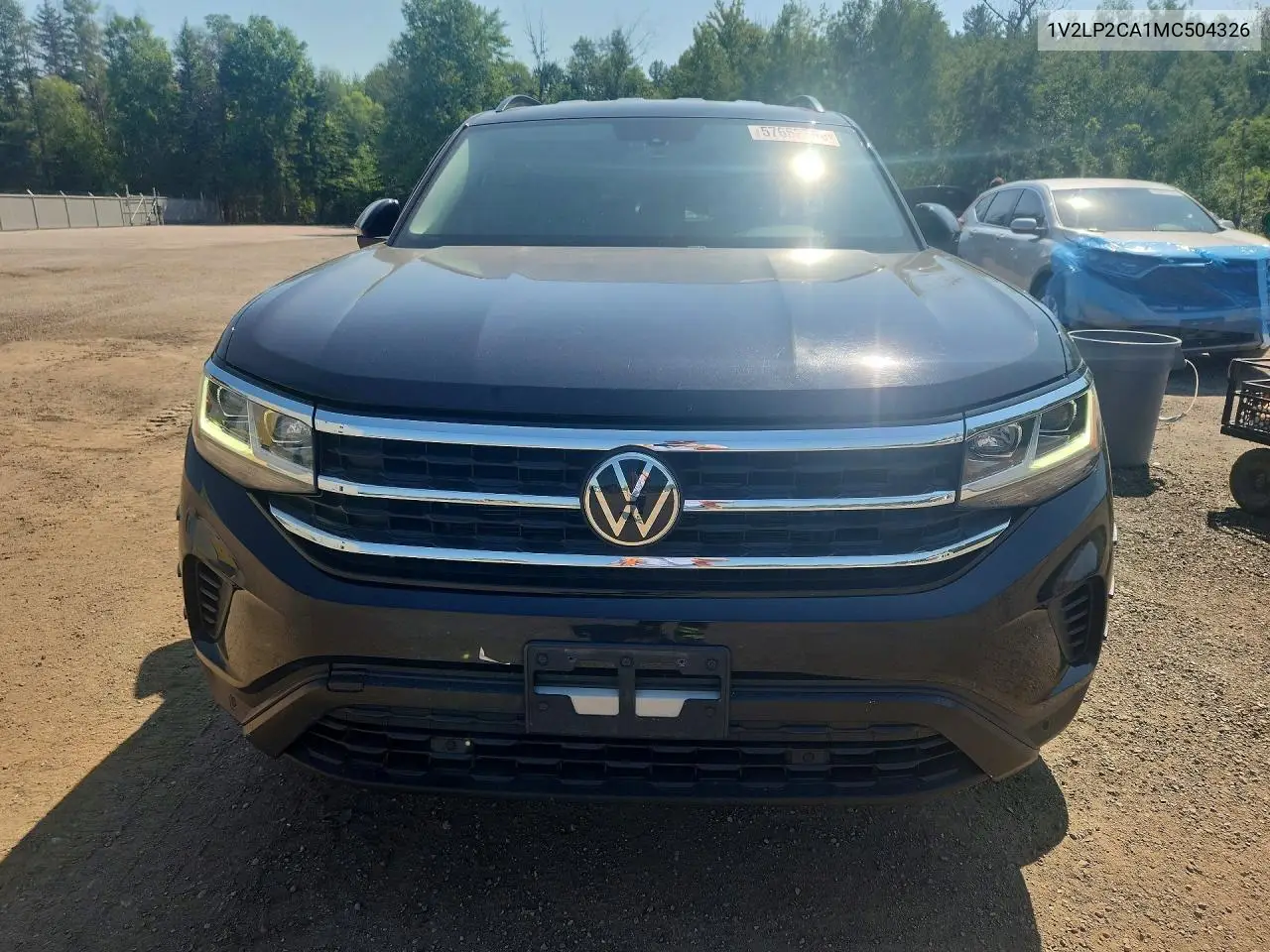 2021 Volkswagen Atlas Se VIN: 1V2LP2CA1MC504326 Lot: 57662766