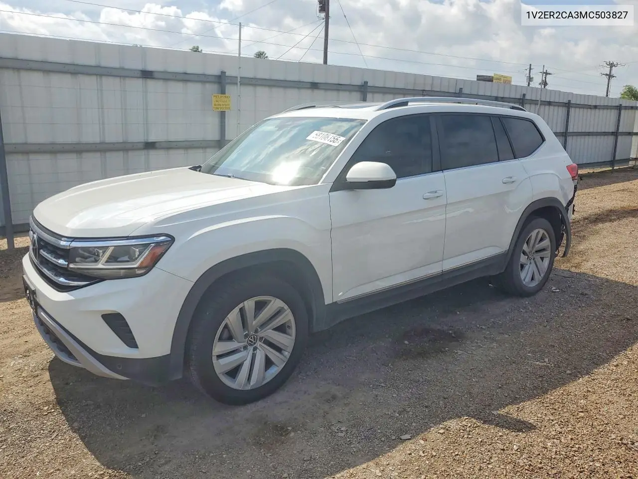 2021 Volkswagen Atlas Sel VIN: 1V2ER2CA3MC503827 Lot: 58108156