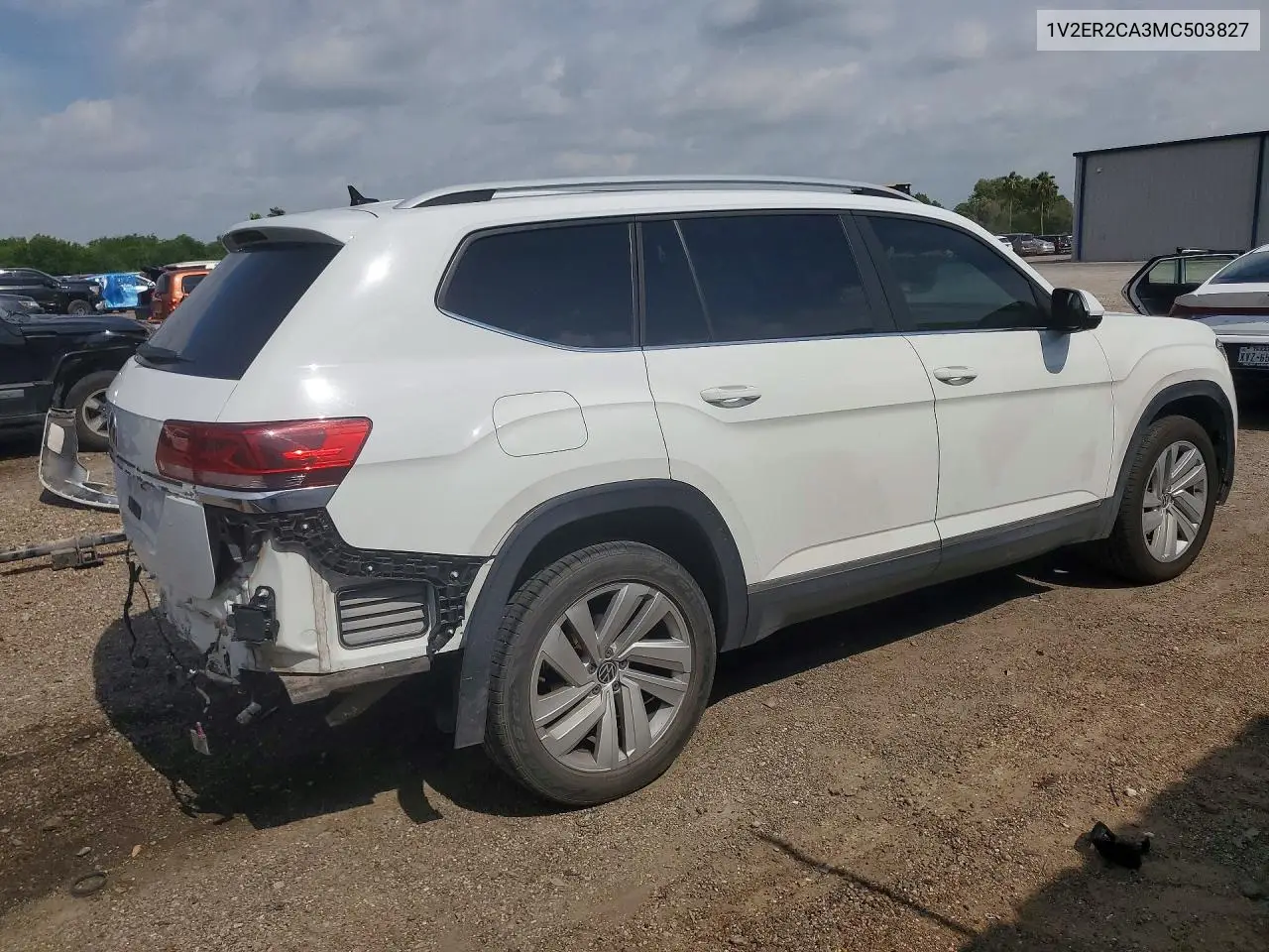 2021 Volkswagen Atlas Sel VIN: 1V2ER2CA3MC503827 Lot: 58108156