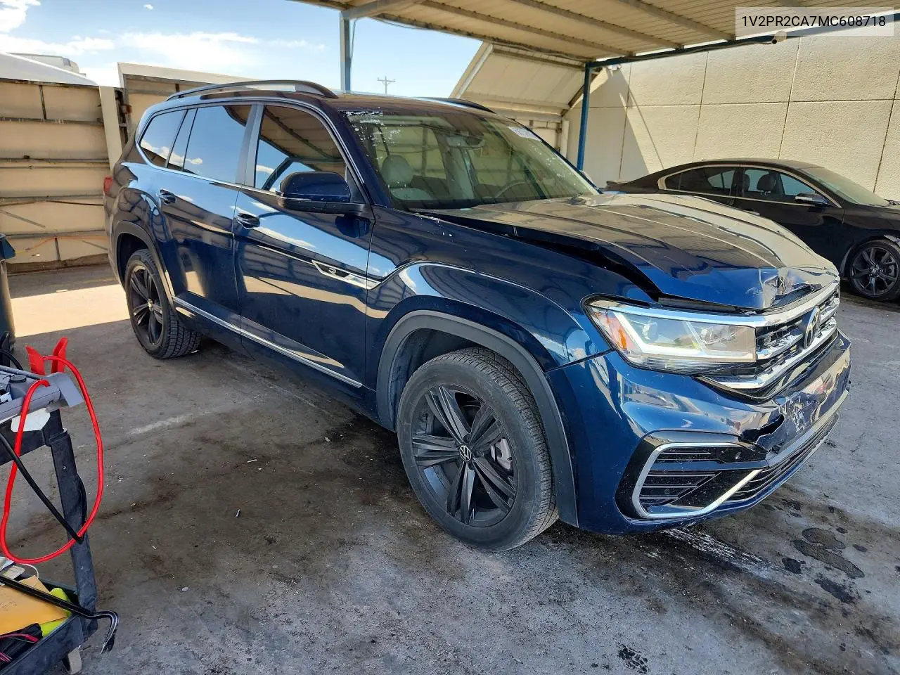 2021 Volkswagen Atlas Se VIN: 1V2PR2CA7MC608718 Lot: 58732886