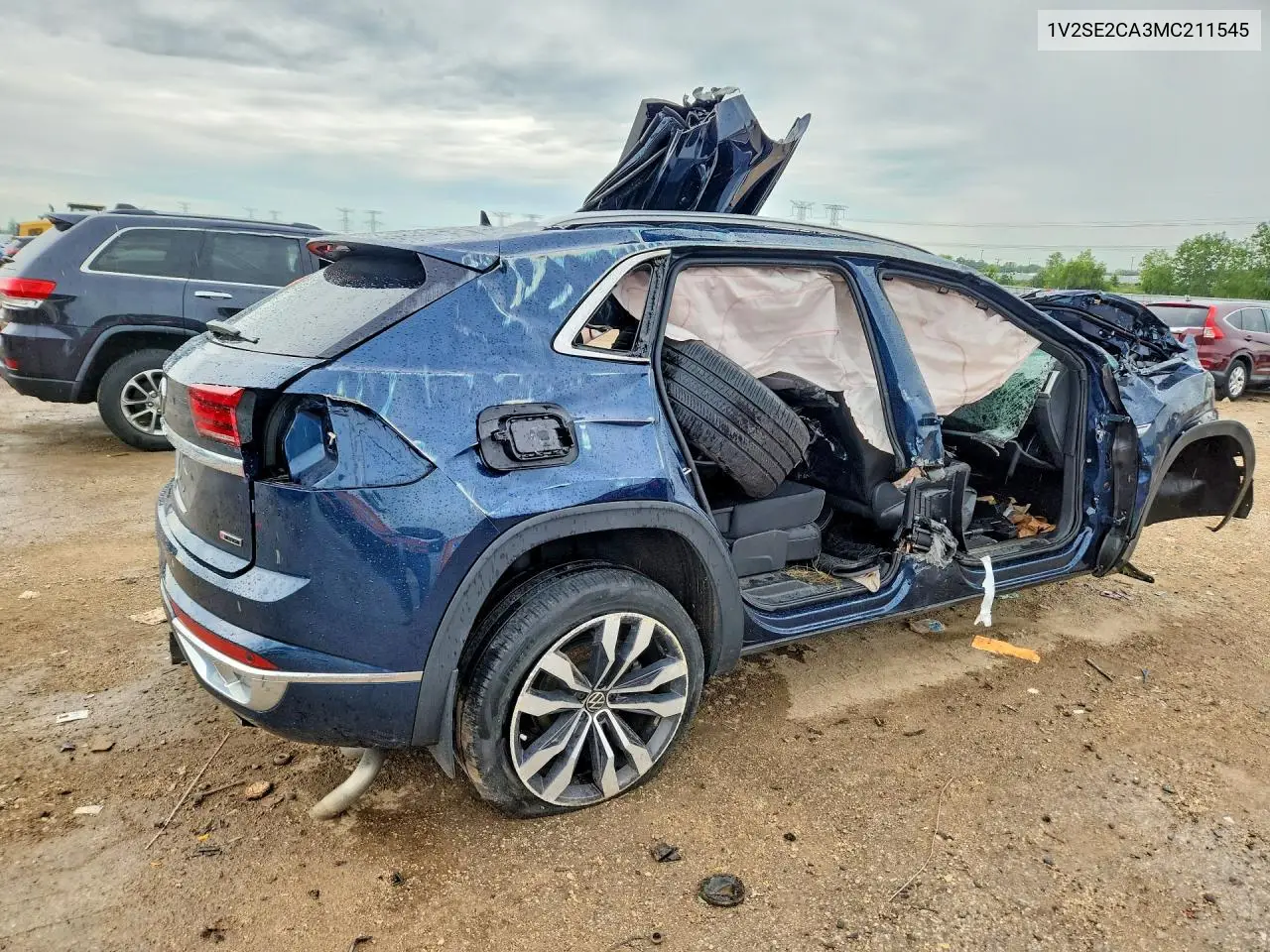 2021 Volkswagen Atlas Cross Sport Sel R-Line VIN: 1V2SE2CA3MC211545 Lot: 59131296