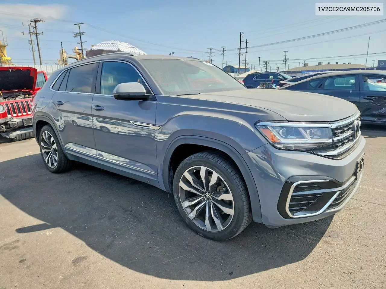 2021 Volkswagen Atlas Cross Sport Sel R-Line VIN: 1V2CE2CA9MC205706 Lot: 59187396