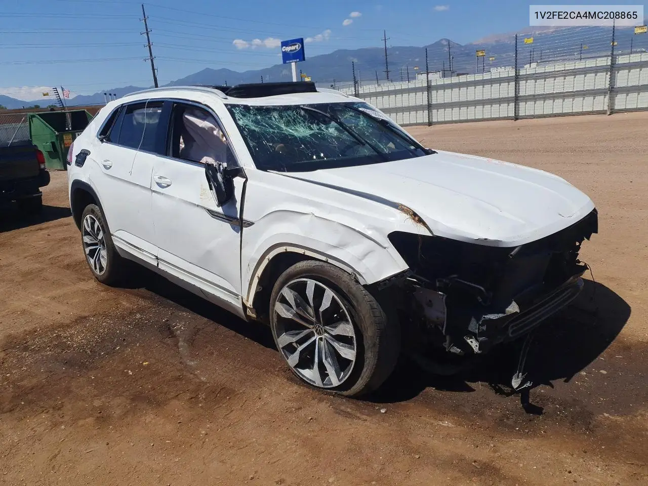 2021 Volkswagen Atlas Cross Sport Sel Premium R-Line VIN: 1V2FE2CA4MC208865 Lot: 59316806