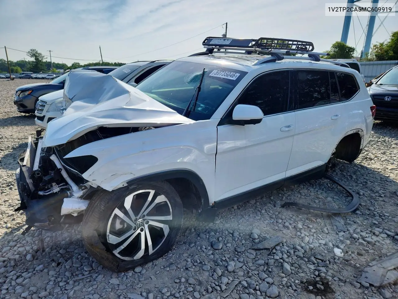 2021 Volkswagen Atlas Sel Premium VIN: 1V2TP2CA5MC609919 Lot: 59735046
