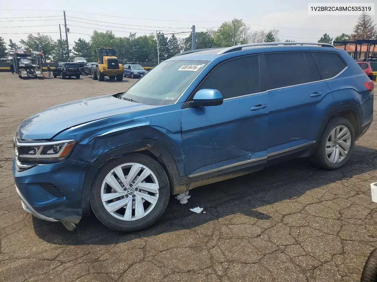 2021 Volkswagen Atlas Sel VIN: 1V2BR2CA8MC535319 Lot: 60010416