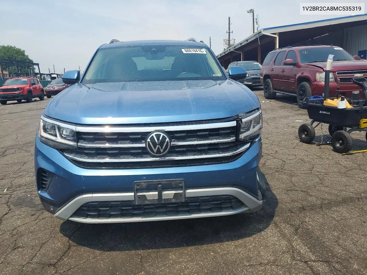 2021 Volkswagen Atlas Sel VIN: 1V2BR2CA8MC535319 Lot: 60010416