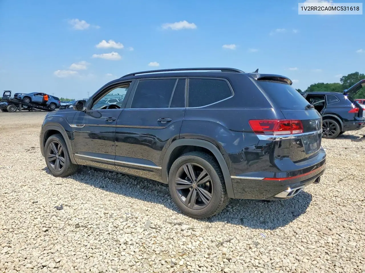 2021 Volkswagen Atlas Se VIN: 1V2RR2CA0MC531618 Lot: 60186246