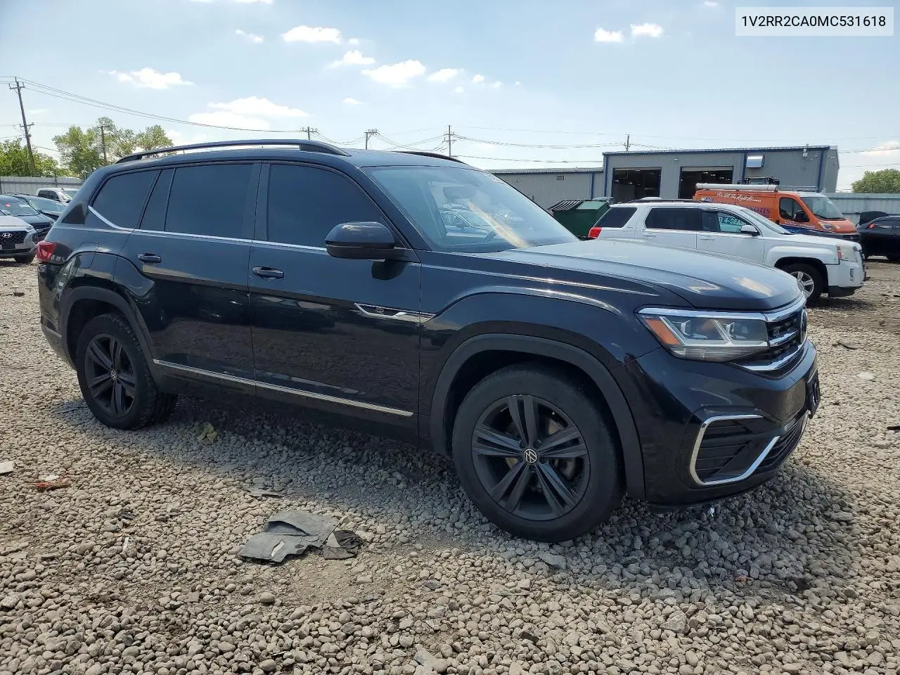 2021 Volkswagen Atlas Se VIN: 1V2RR2CA0MC531618 Lot: 60186246