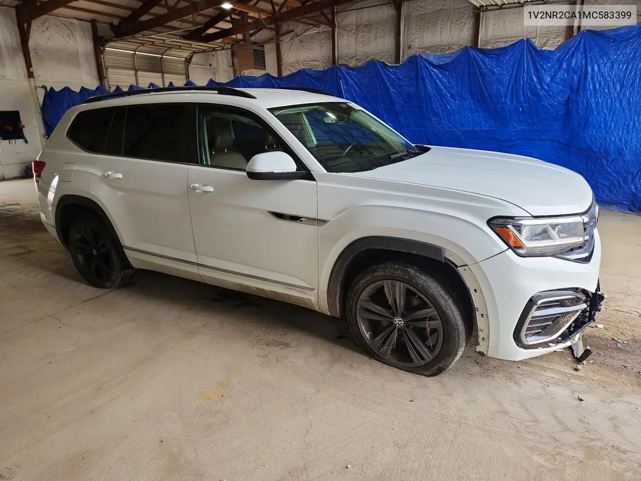 2021 Volkswagen Atlas Se VIN: 1V2NR2CA1MC583399 Lot: 60437406