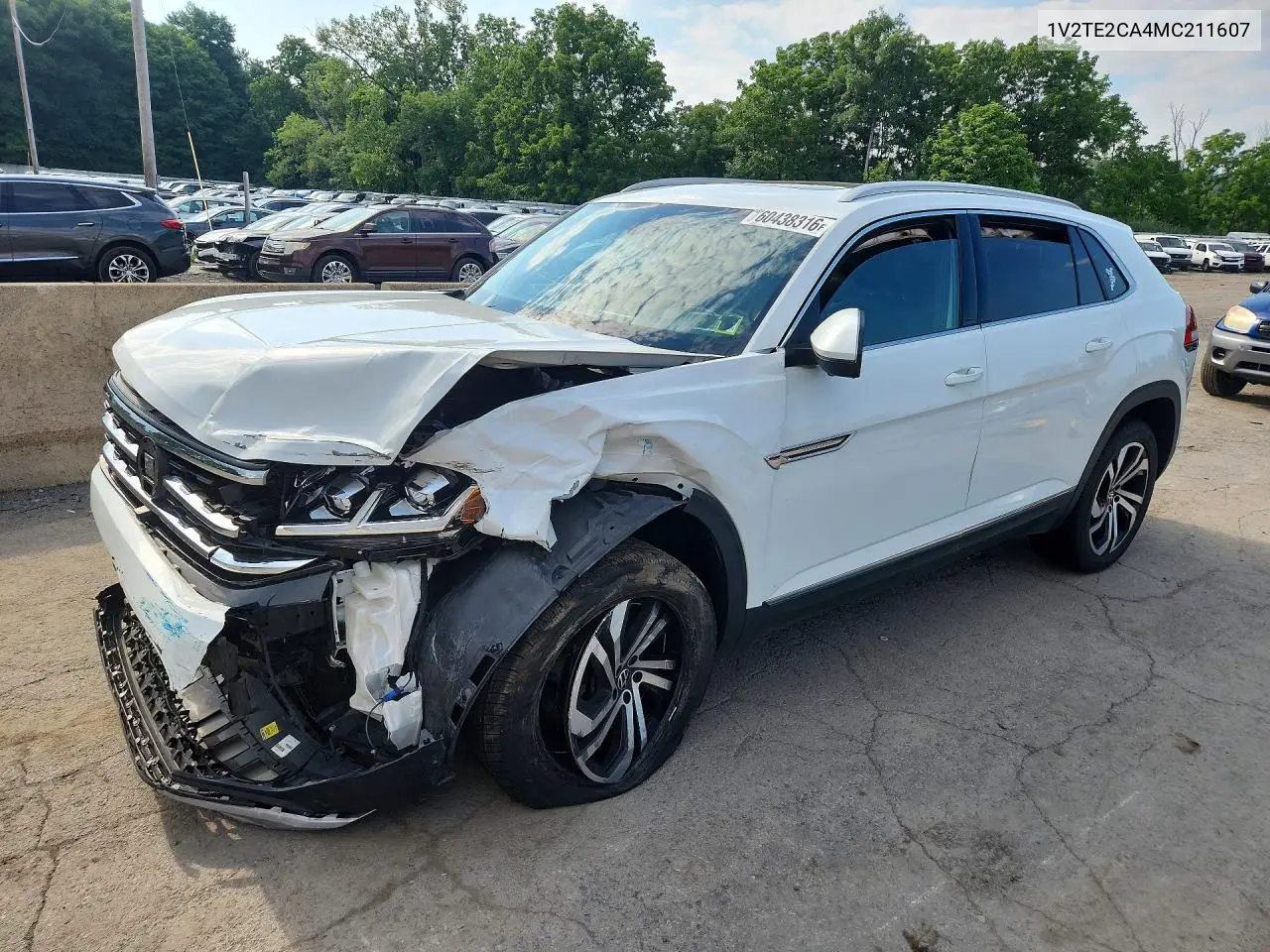 2021 Volkswagen Atlas Cross Sport Sel Premium VIN: 1V2TE2CA4MC211607 Lot: 60438316
