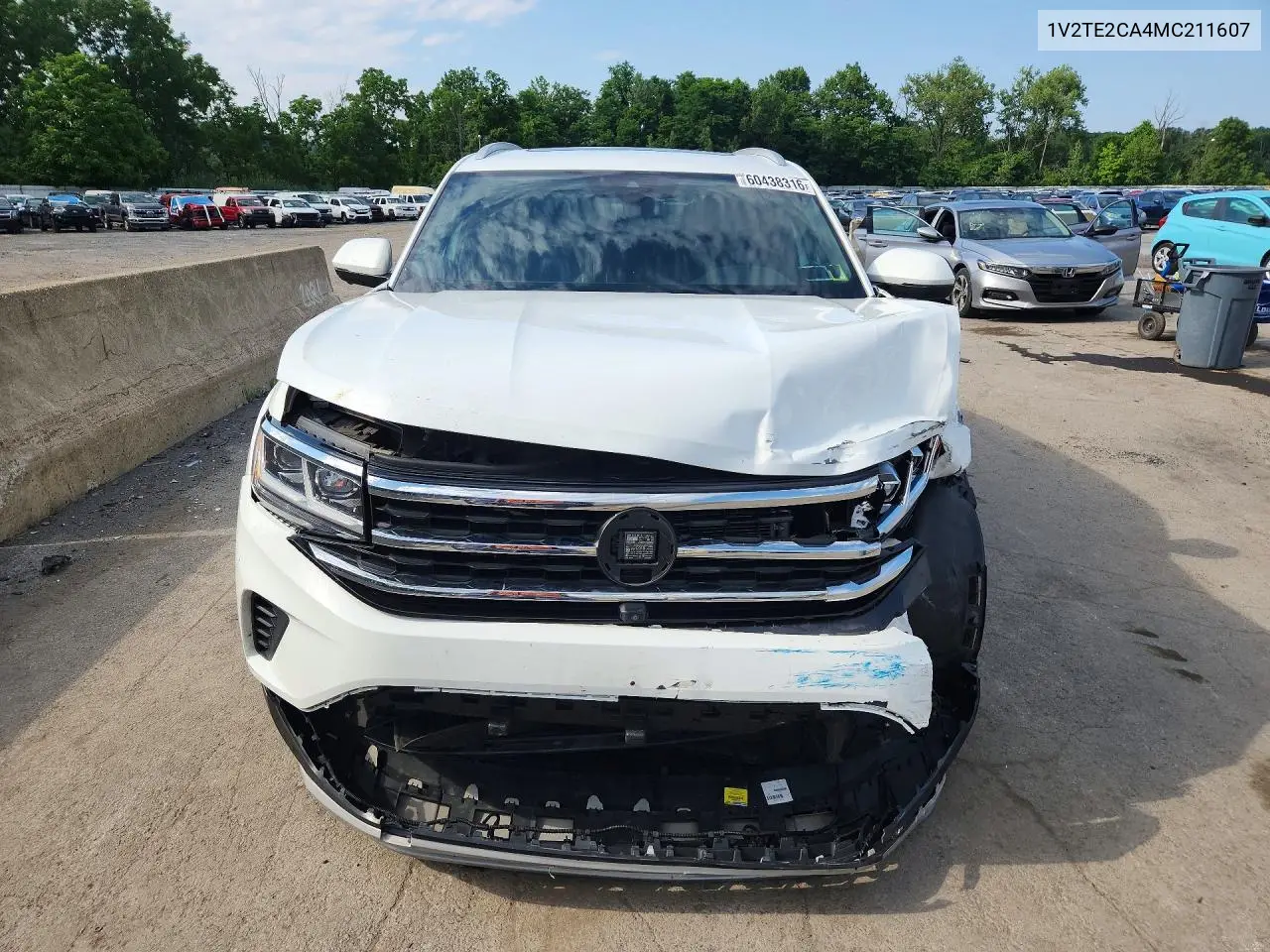 2021 Volkswagen Atlas Cross Sport Sel Premium VIN: 1V2TE2CA4MC211607 Lot: 60438316