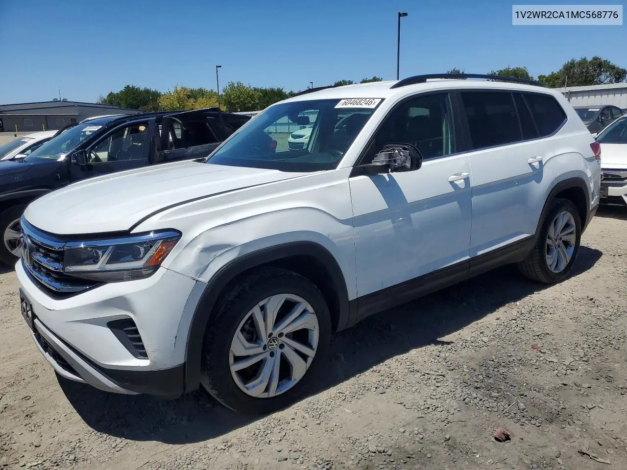 2021 Volkswagen Atlas Se VIN: 1V2WR2CA1MC568776 Lot: 60468246
