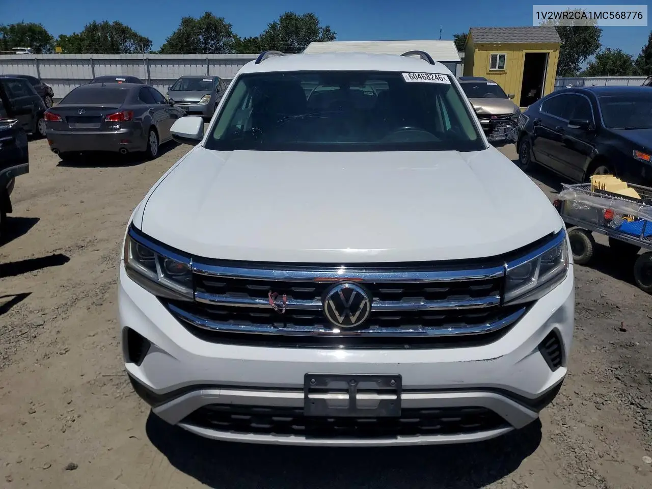 2021 Volkswagen Atlas Se VIN: 1V2WR2CA1MC568776 Lot: 60468246