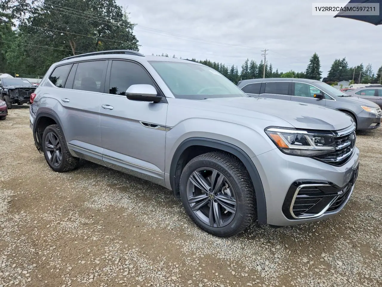 2021 Volkswagen Atlas Se VIN: 1V2RR2CA3MC597211 Lot: 60526266