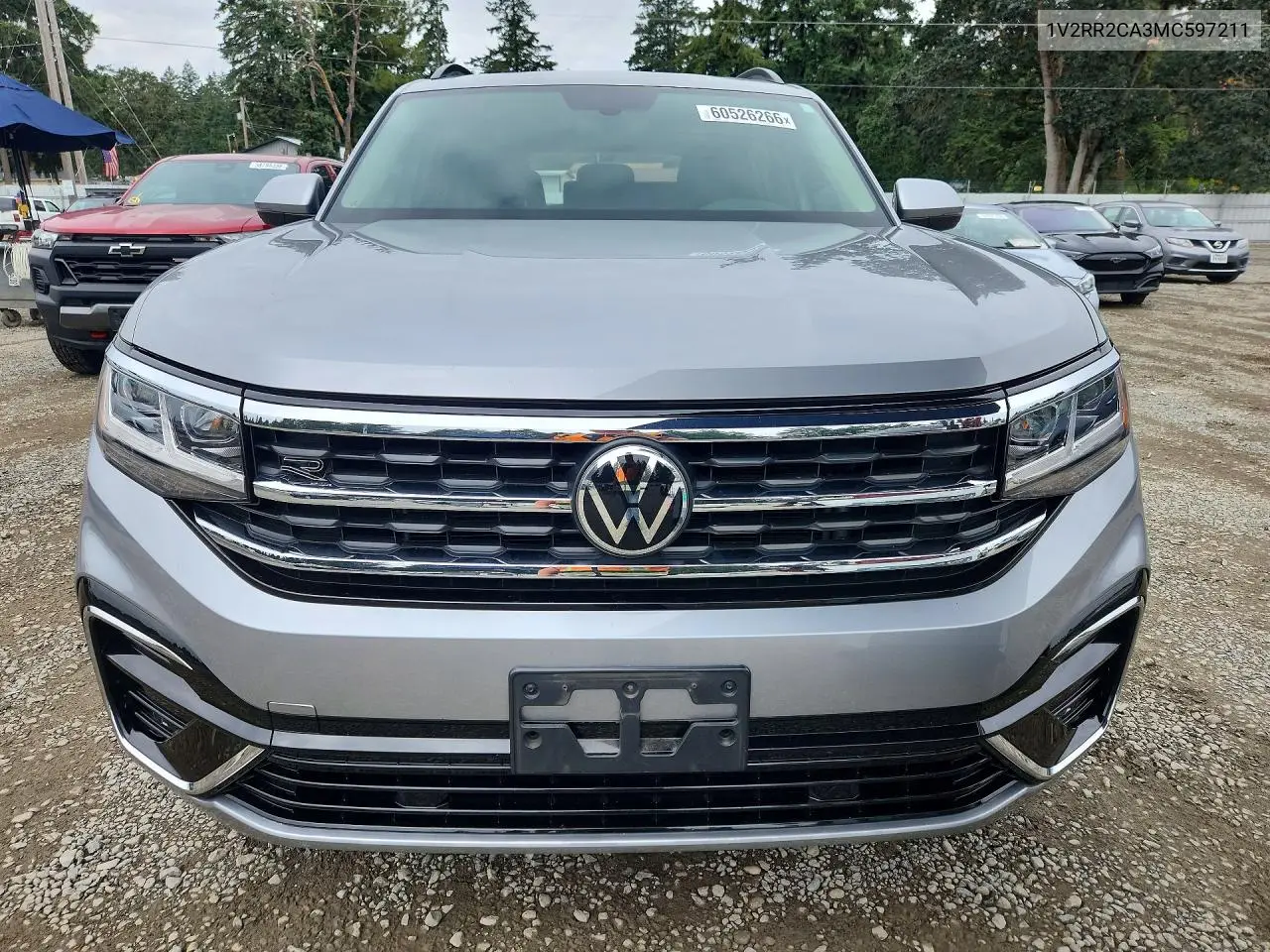 2021 Volkswagen Atlas Se VIN: 1V2RR2CA3MC597211 Lot: 60526266