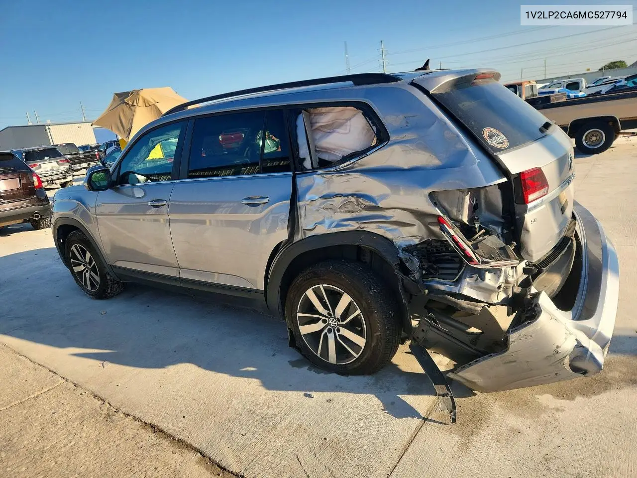 2021 Volkswagen Atlas Se VIN: 1V2LP2CA6MC527794 Lot: 60589816