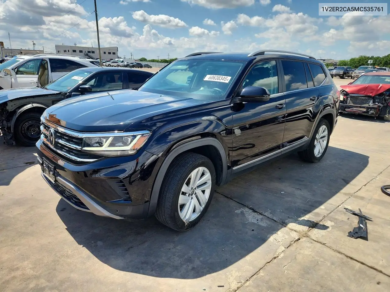2021 Volkswagen Atlas Sel VIN: 1V2ER2CA5MC535761 Lot: 60638346