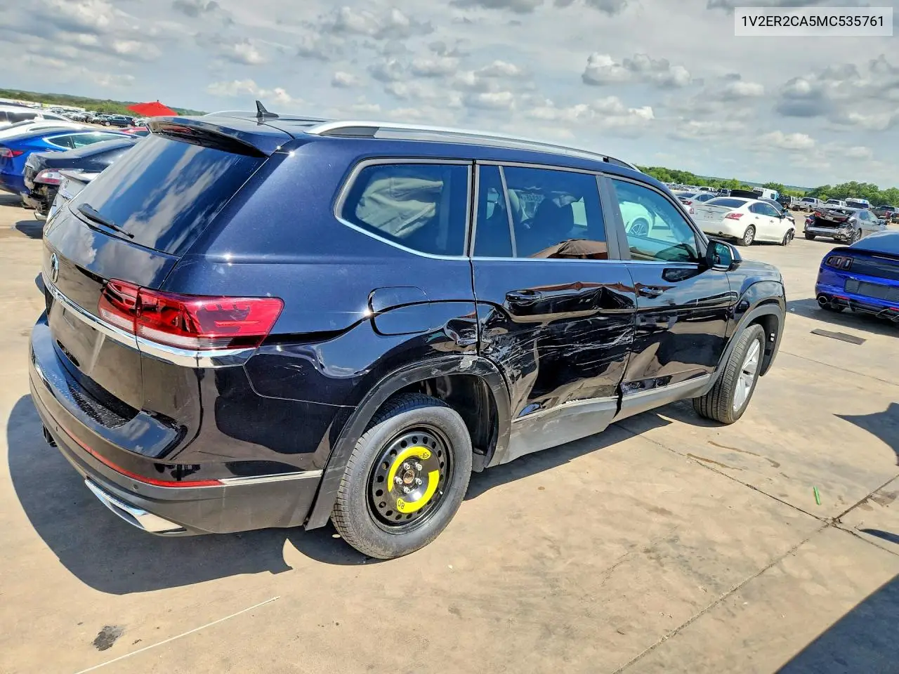 2021 Volkswagen Atlas Sel VIN: 1V2ER2CA5MC535761 Lot: 60638346